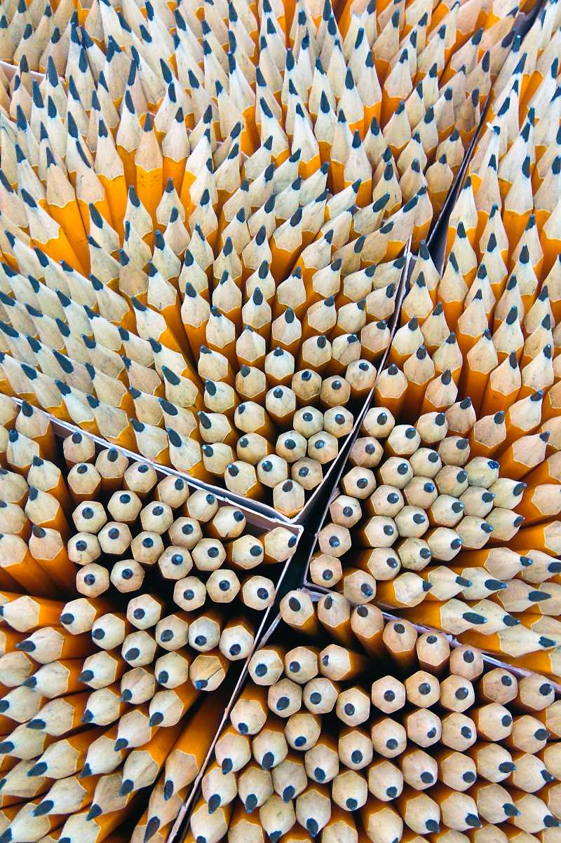 Many pencils