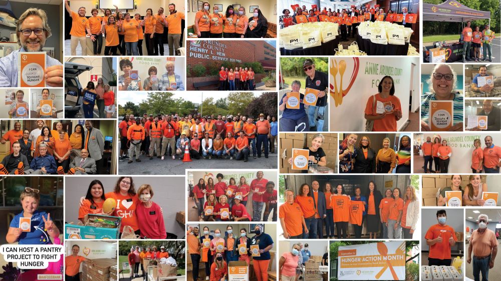 Hunger Action Month collage